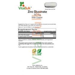 Zinc Gluconate 50 mg. With...