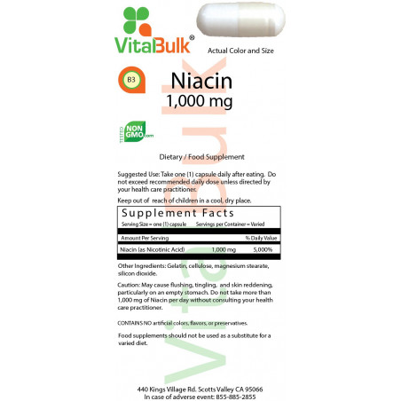 Niacin 1000 mg (75 Count)