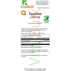 Таурин 1000 мг в капсулах (100 шт.) 735-06